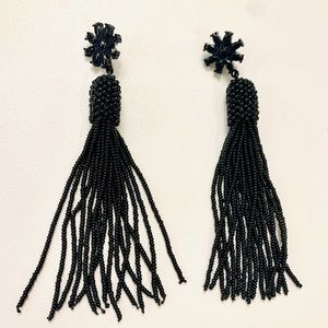 black earrings